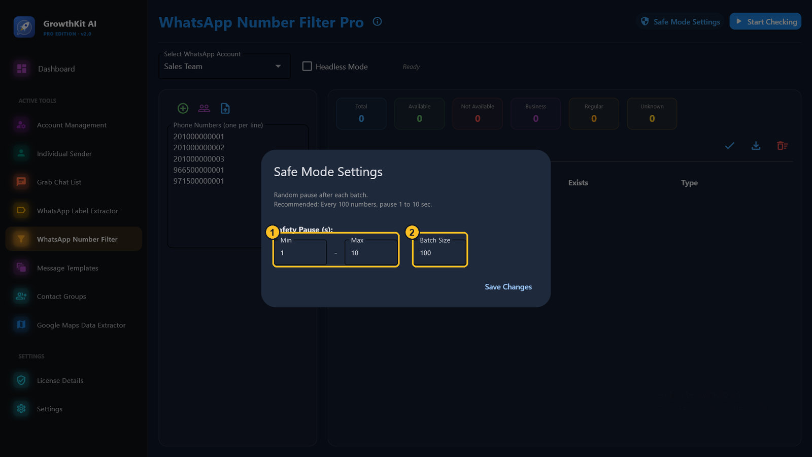 Safe mode